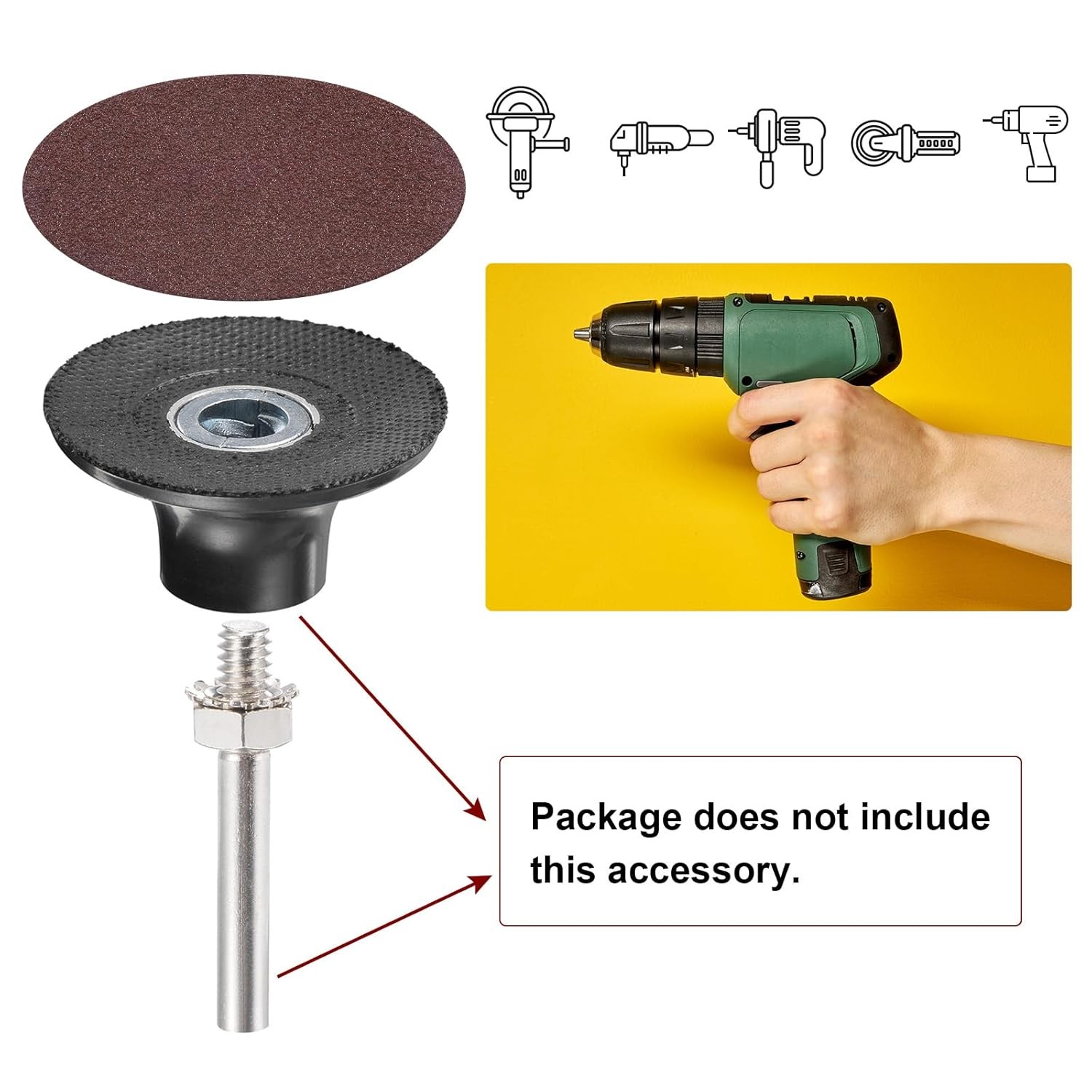 SATC 25PCS 3Inch AO Roll Lock Quick Change Sanding Discs 36 Grit for Die Grinder