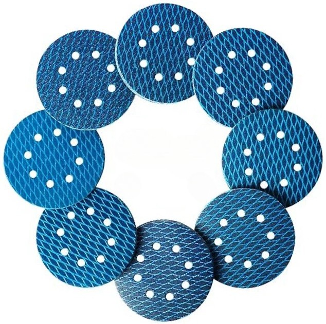 50PCS 5″(125mnm) Hook & Loop Sanding Discs, Diamond Shape,P120 for Metal & Wood