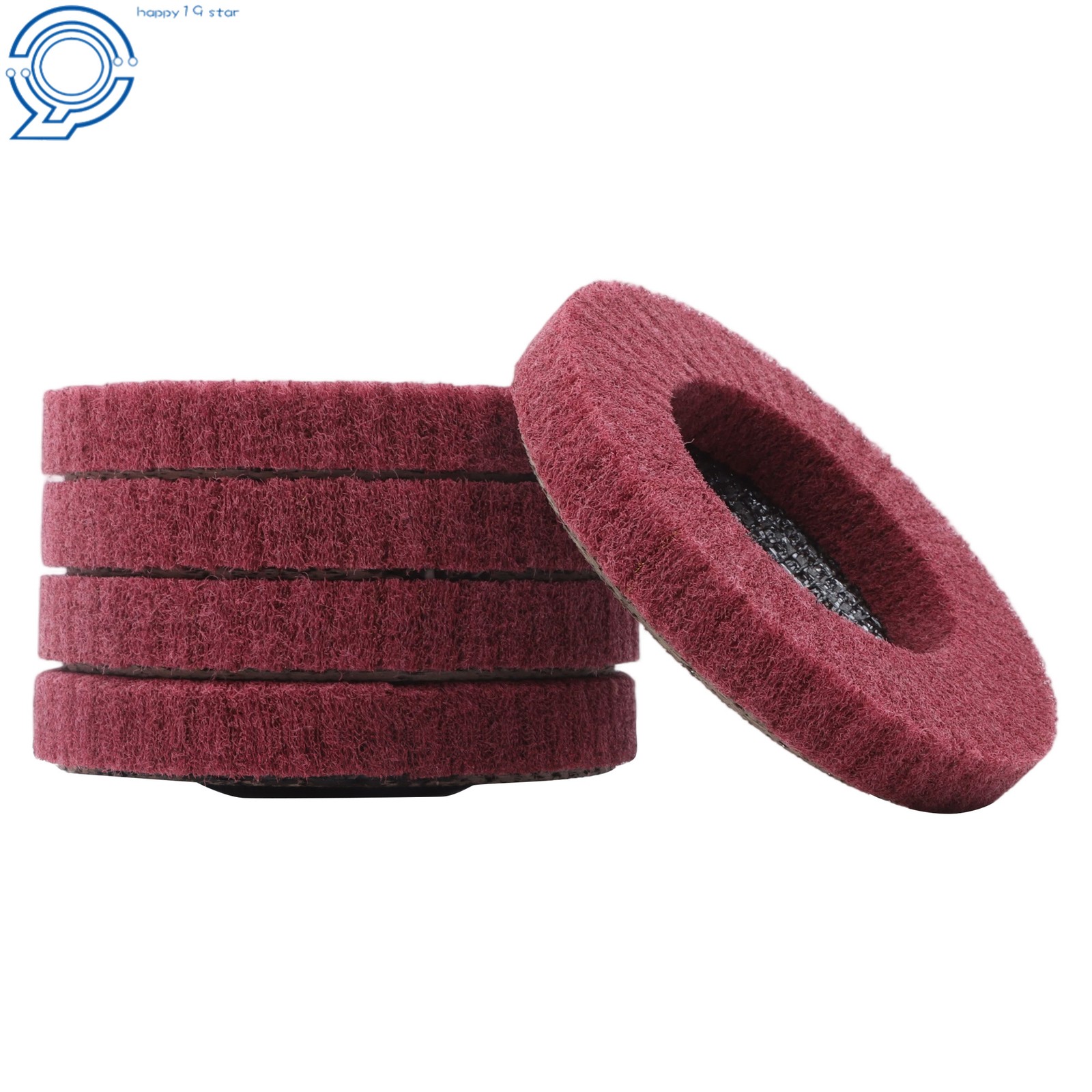 4-1/2 Inch Scour Flap Discs 180 & 320 Grit Angle Grinder Attachment Pack of 10