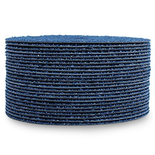 25-Pack Zirconia Resin Fiber Grinding Discs, 7″ – 24 Grit