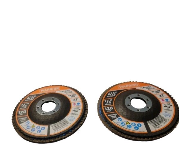 Warrior Combinatión Of 2 Flat Disc. 4.5″ diameter .120 grit