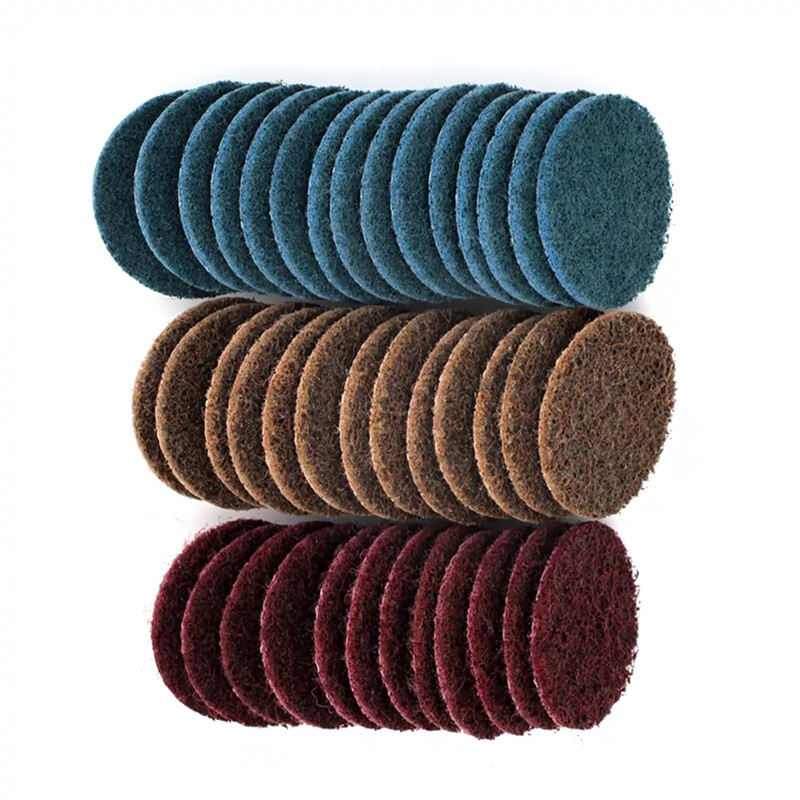 2″ 50mm Nylon Sanding Disc Flocked Self Adhesive Fiber Polishing Pads 150#-400#