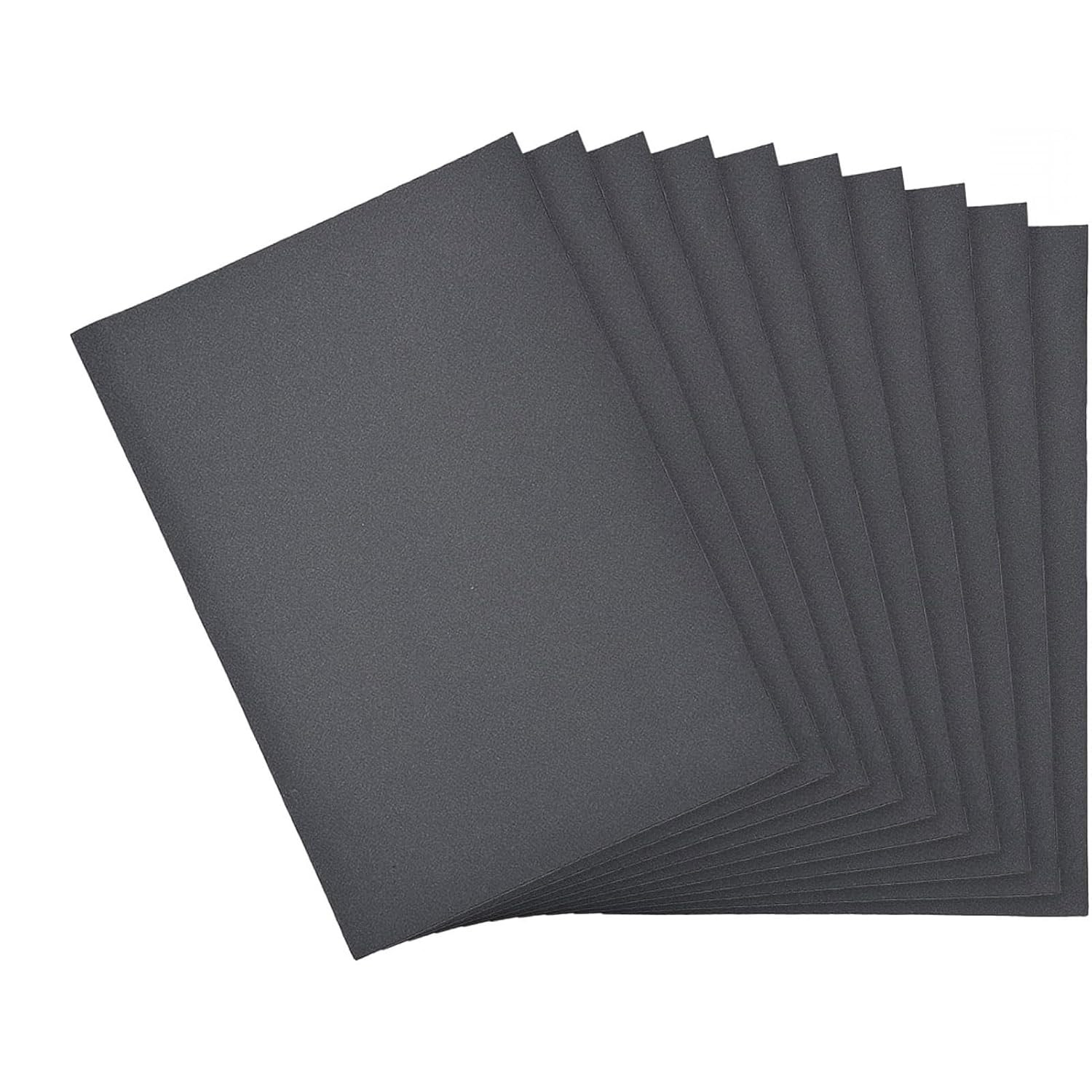 10Pcs 400 Grit Sandpaper Sheet 9 Inch X 11 Inch, Resin Bonded Sandpaper for Wet