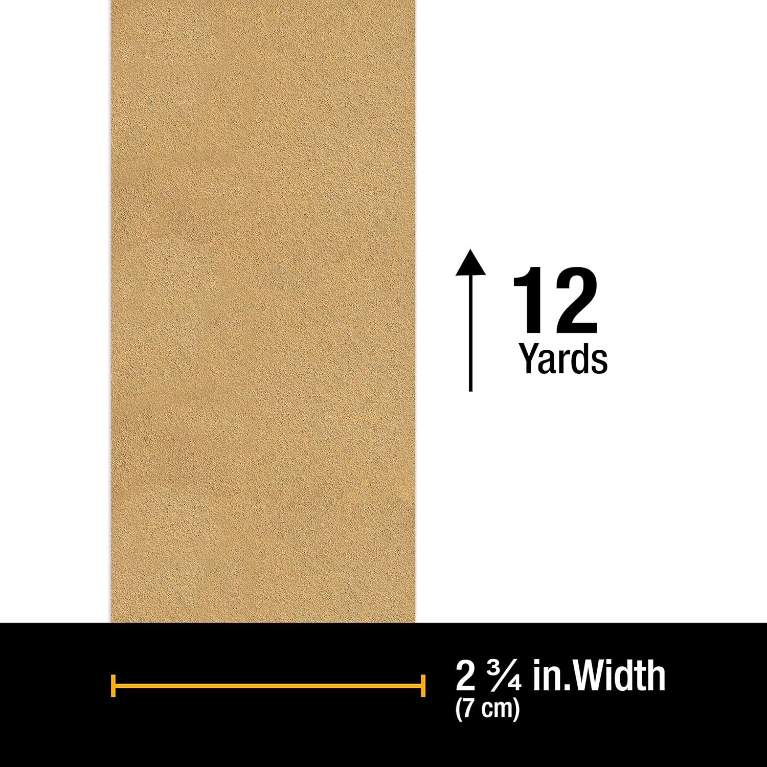 80Grit 1 PCS 2-3/4″ x 20yd Gold Ceramic Hook Loop Sandpaper roll For Woodworking