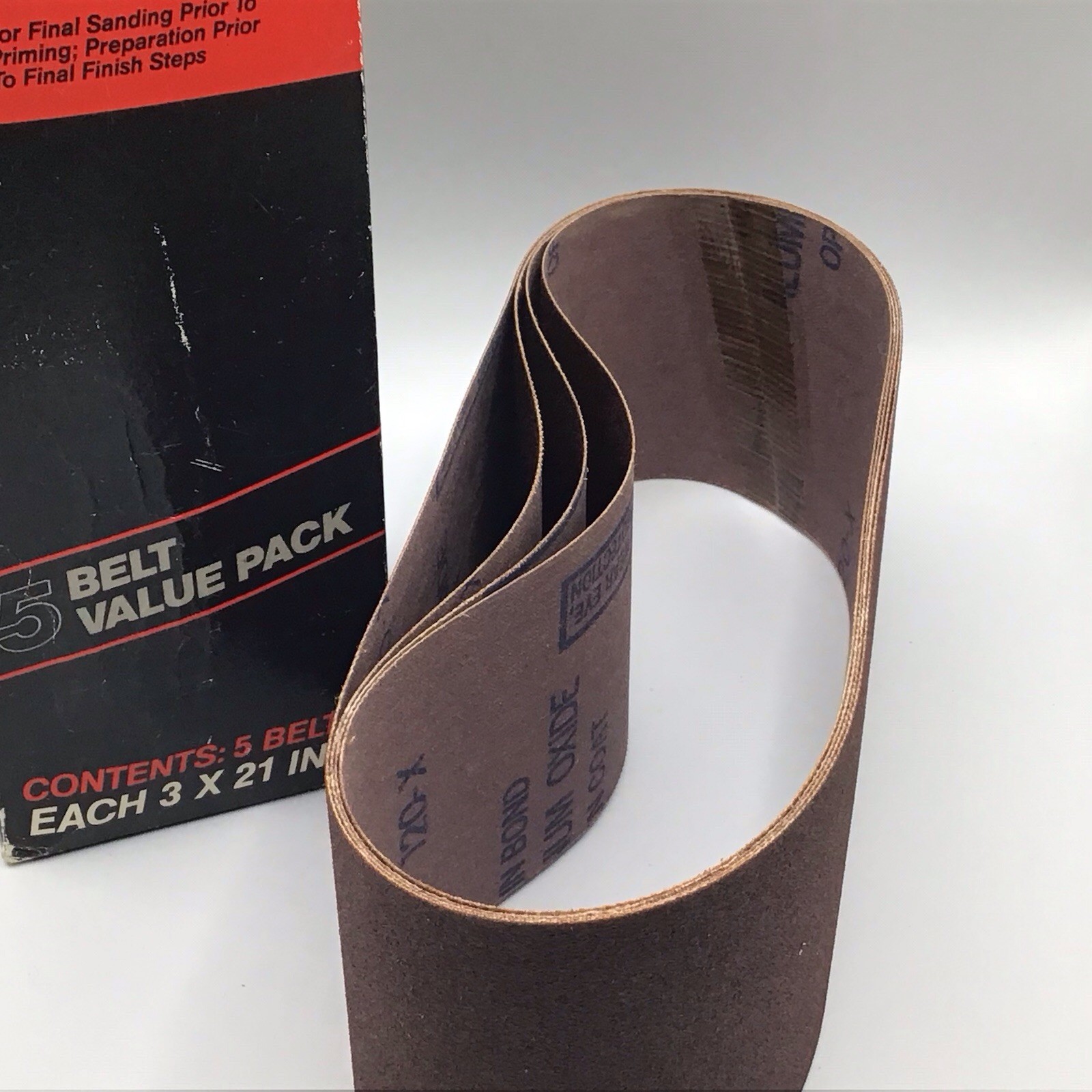 Sears Craftsman Bidirectional Sanding Belts 28354 Fine 120 3 x 21 Four Belts