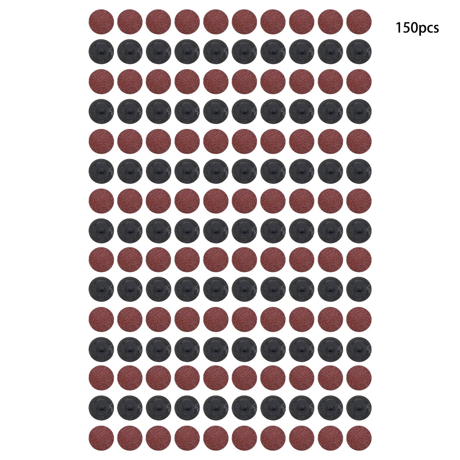 150 Pieces 2 Inch 36 Grit Medium Red Torque Sanding Discs for Die Grinder