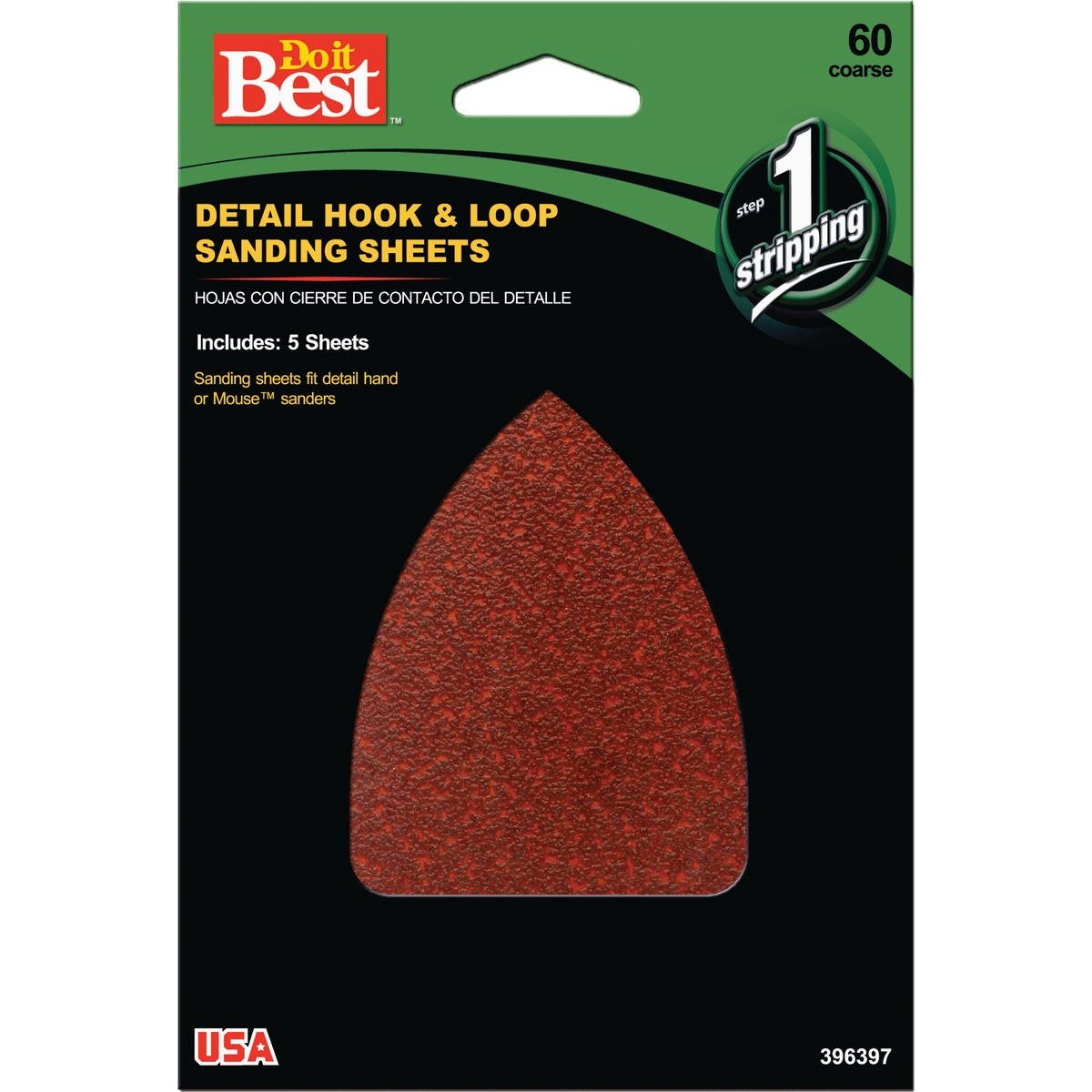 Do it Best 60 Grit Mouse Sandpaper (5-Pack) 3733004 SIM Supply, Inc. Aluminum