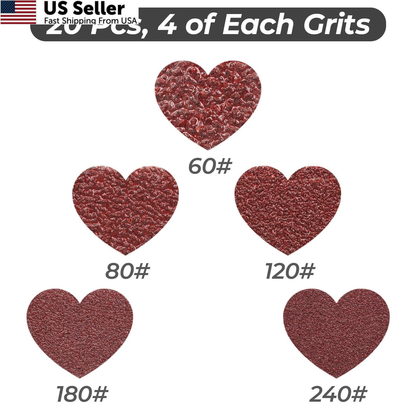 1/2 x 18 Inch Sanding Belts 20 Pcs Aluminum Oxide 60/80/120/180/240 Grits Sander