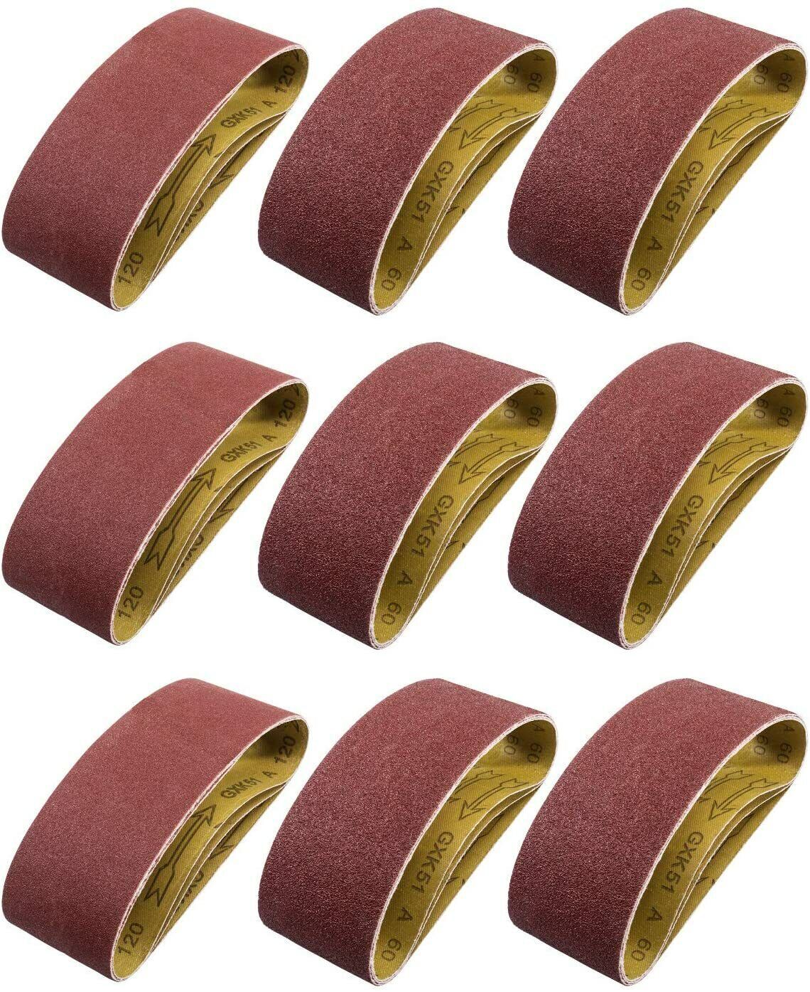 Wood Metal Sanding Belt 3″x18″ Aluminum Oxide 36/40/60/80/120/150/180/240/320