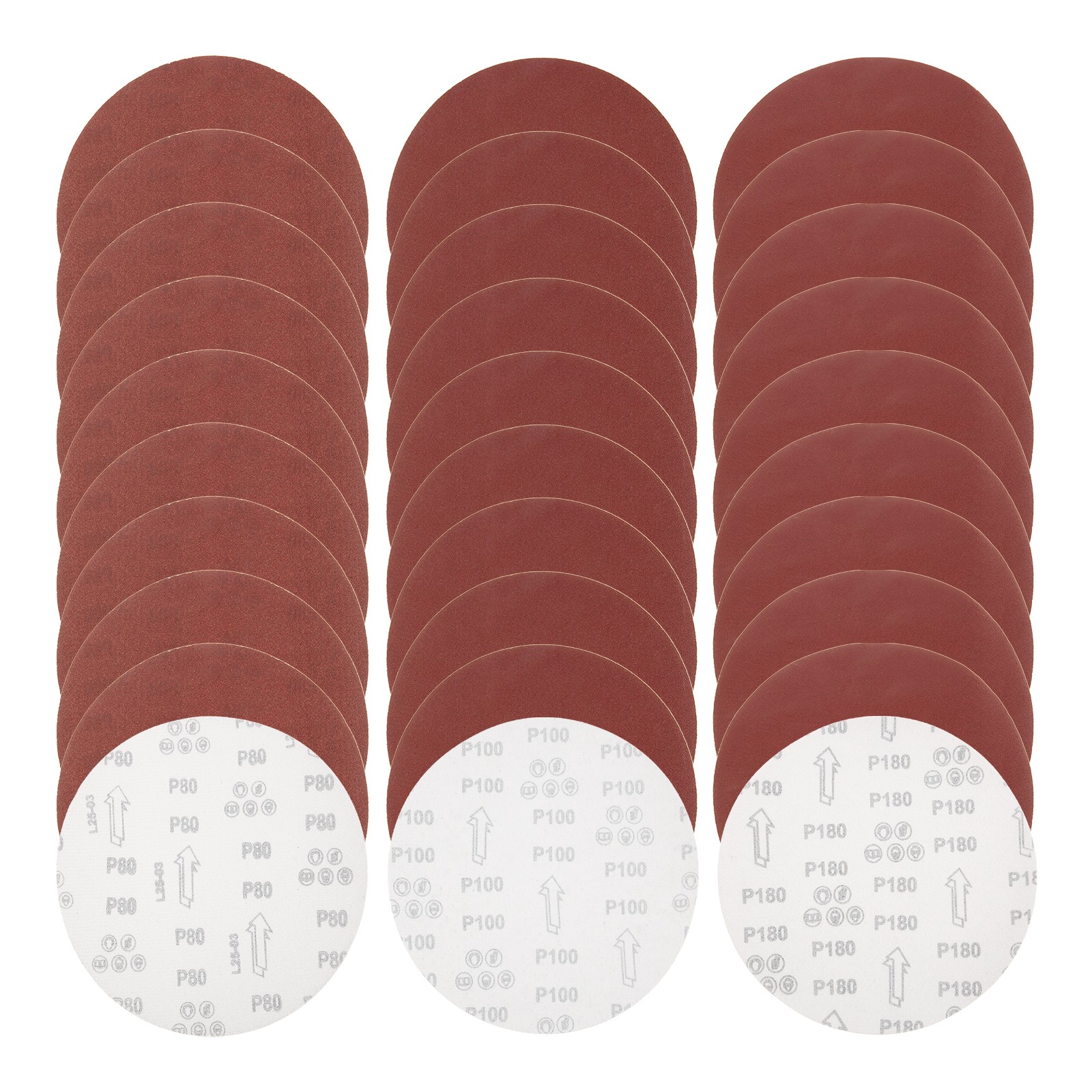 30P 9″ Drywall Sanding Discs Aluminum Set for Hand Radial Sander 80 100 180 Grit