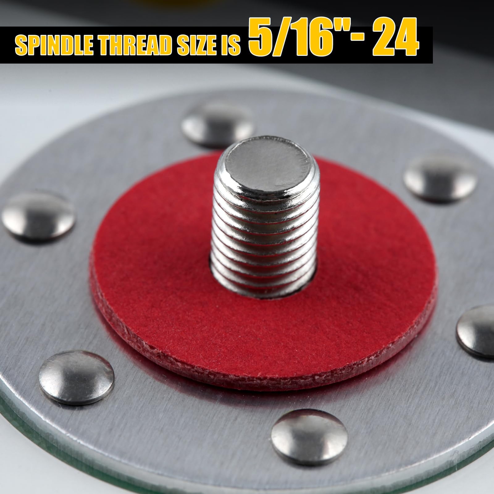 6 Inch 6 Hole Hook and Loop Replacement Sander Pad DA for Air Sander Polisher…