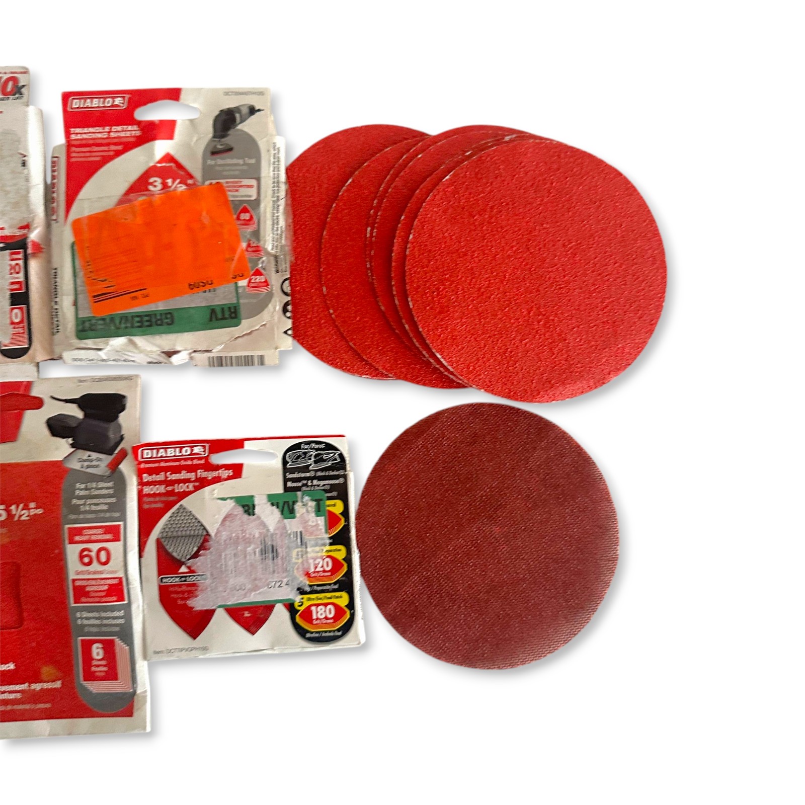 Diablo DCT334ASTH12G Lots of Mixed Sanding Sheet 3 1/2 in, 4 1/2 in x 5 1/2 in