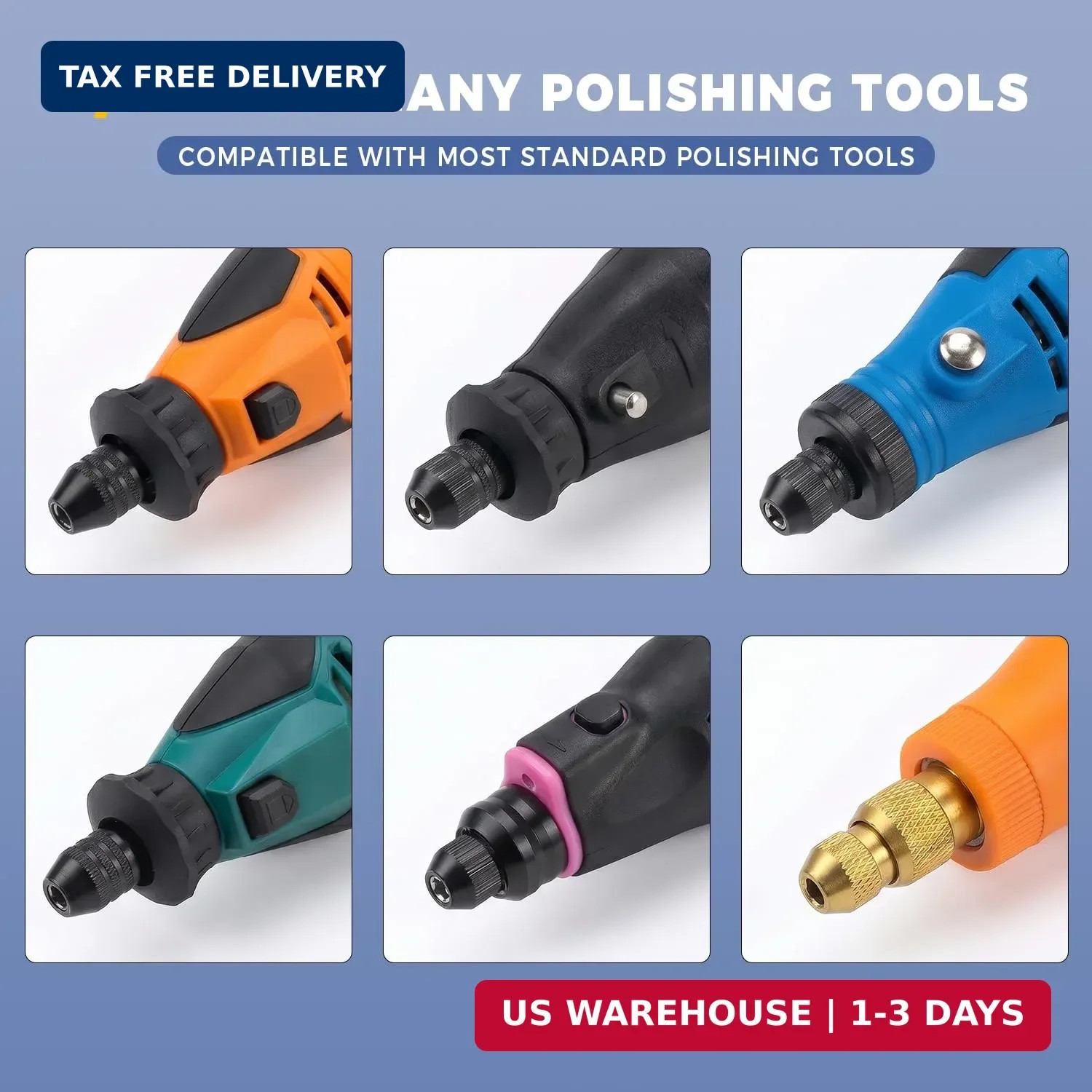 100PCS Polishing Wheel Kit, Wool Felt Buffing Wheels, Rotary Tool Accessories, 1