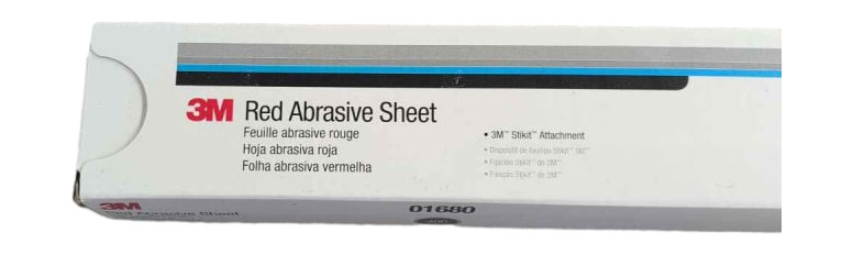 3M 01680 Red Abrasive Stikit 40 Grit Sanding File Sheet 2.75×16.5 25pk