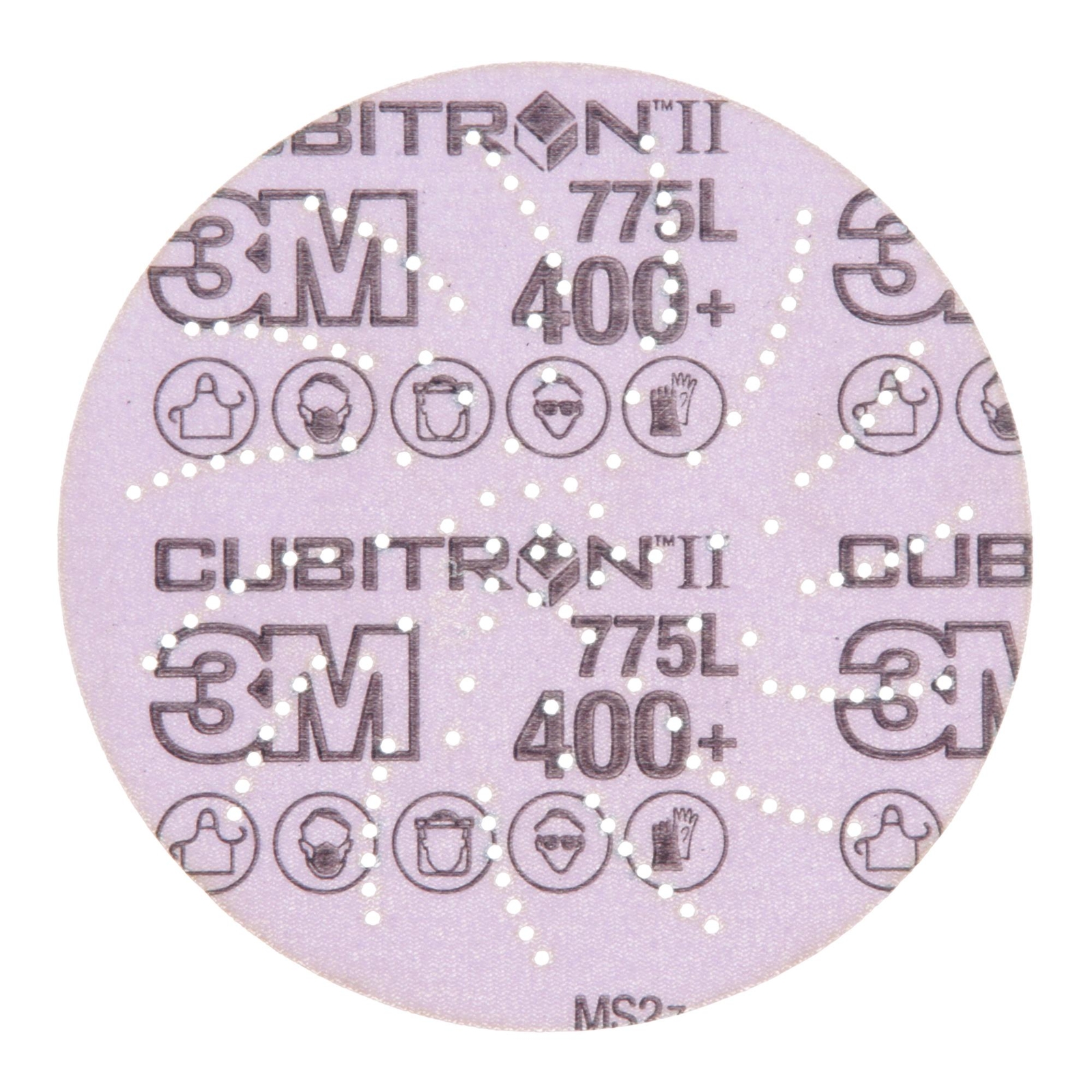 3M Xtract Cubitron II Film Disc 775L, 400+, 5 in, Die 500LG,50/Carton