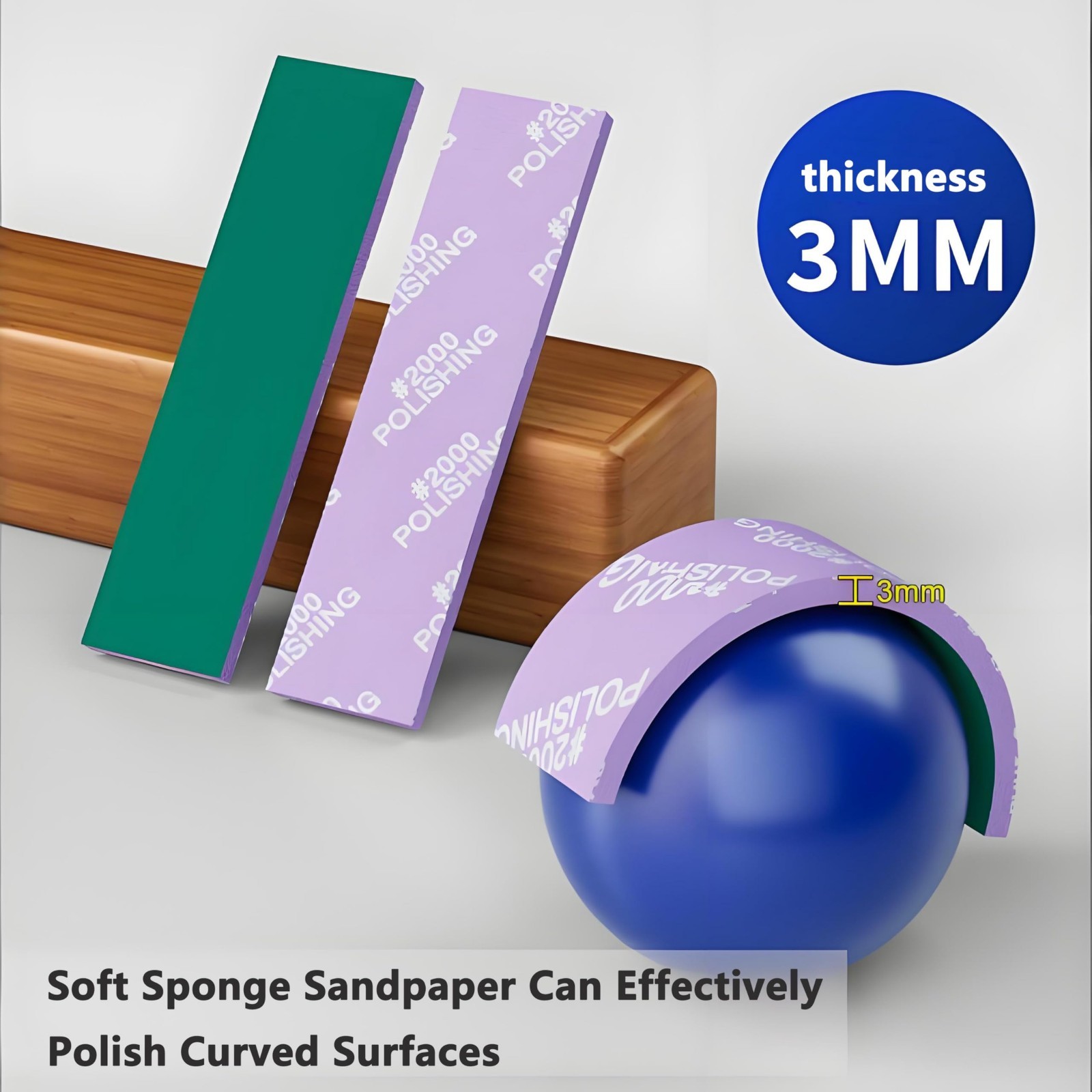 30Pcs Sanding Sponge Set for Models – Waterproof Wet Dry Assortment (400-1500 Gr