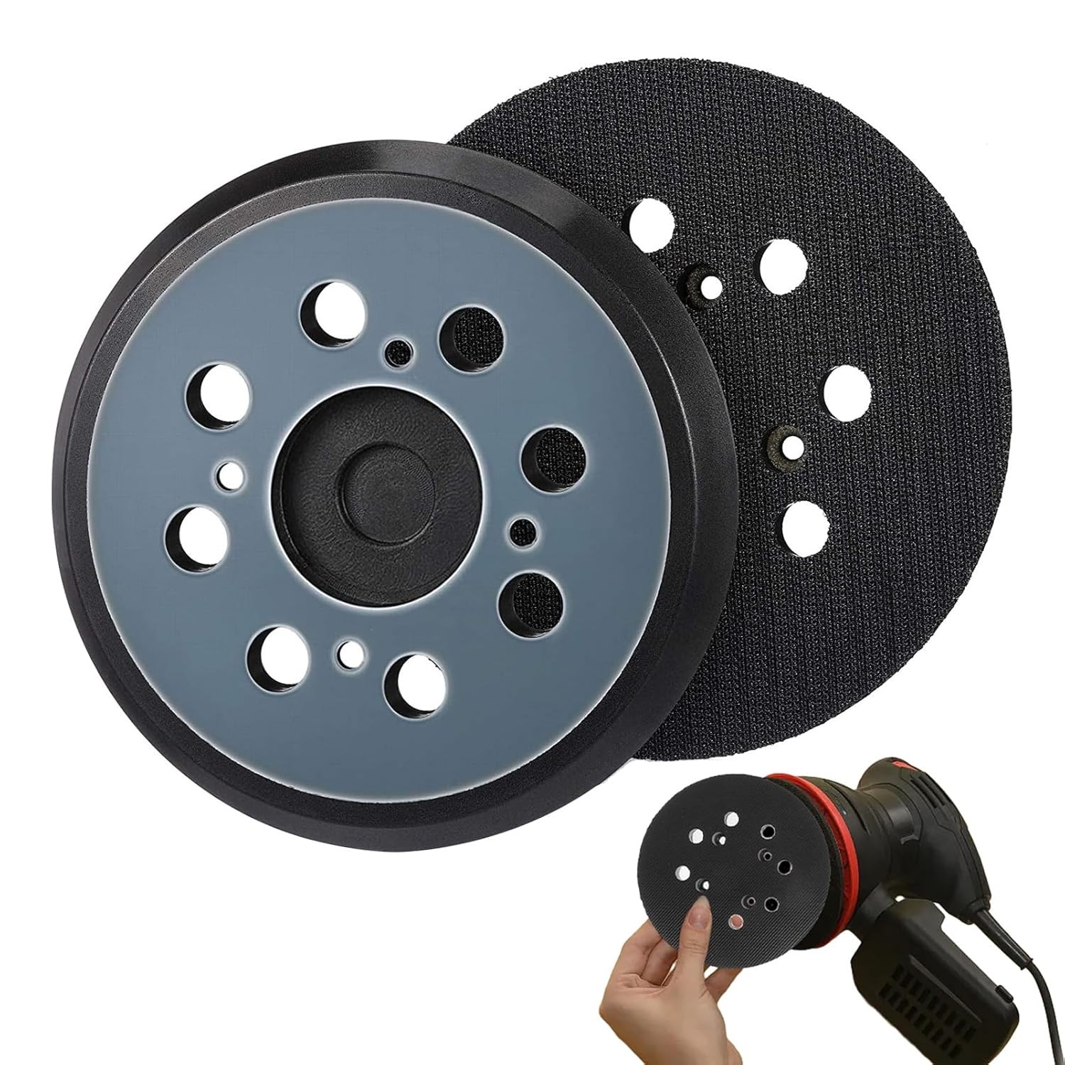 5″ 8-Hole 4-Screw Sander Pad for N329079 DWE64233 Hook Loop for Dewalt DWE6421