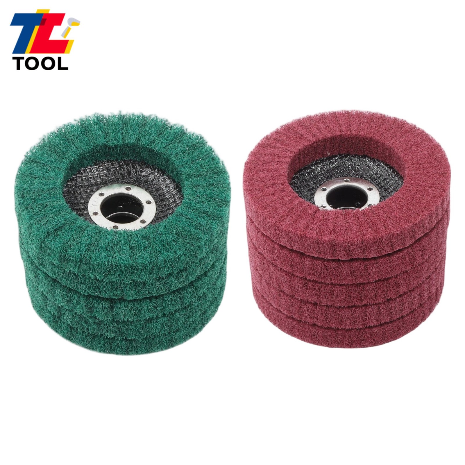 4-1/2″ x 7/8″ 180 & 320 Grit Scour Flap Discs for Angle Grinder Pack of 10
