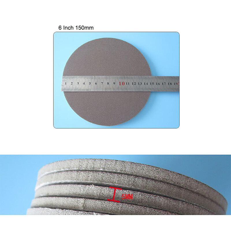 6 Inch 150mm Foam Sponge Sanding Disc Wet & Dry Sandpaper Hook & Loop For Polish