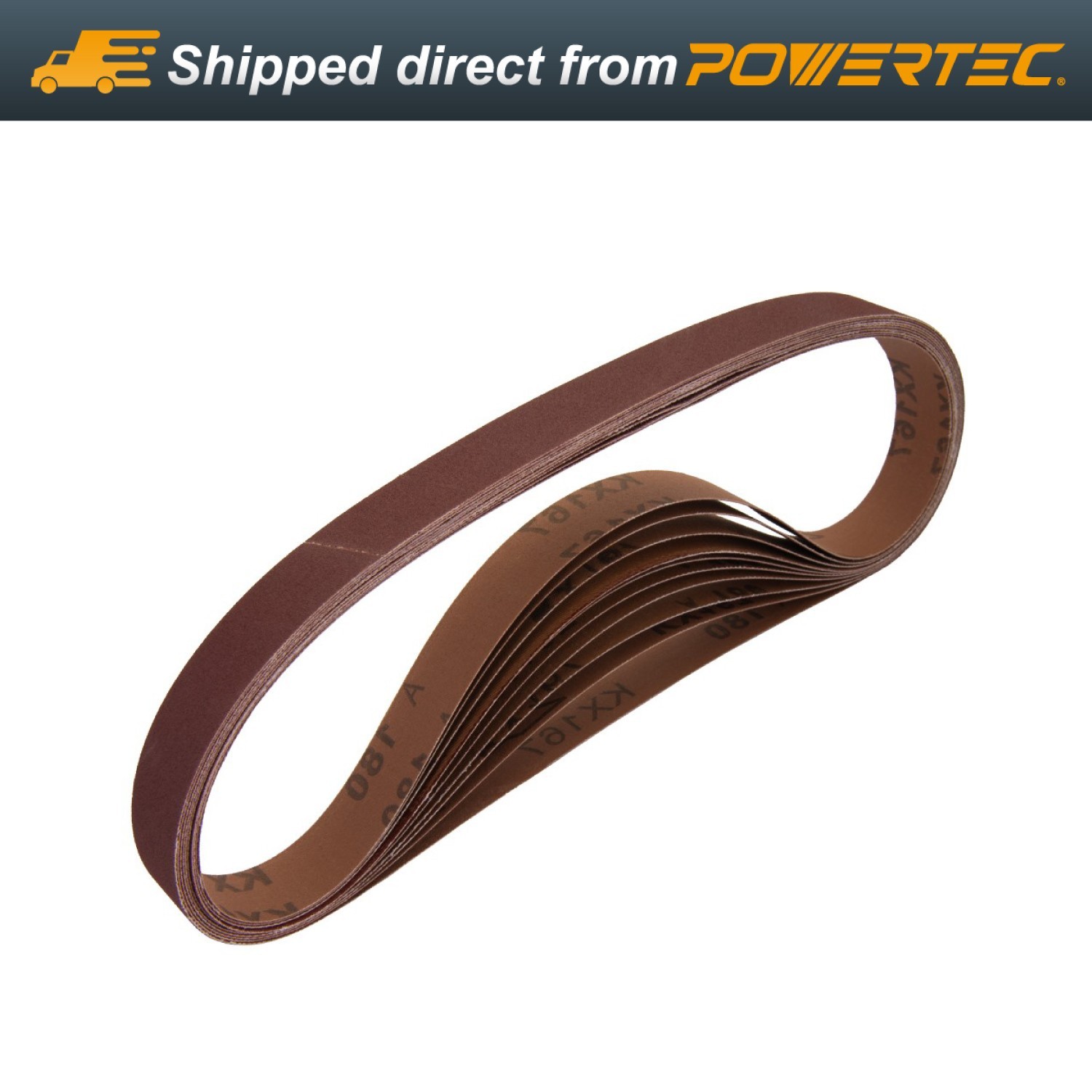 POWERTEC 1×30″ Sanding Belts 24PK 60/80/120/180/240/400 Grit Aluminum Oxide