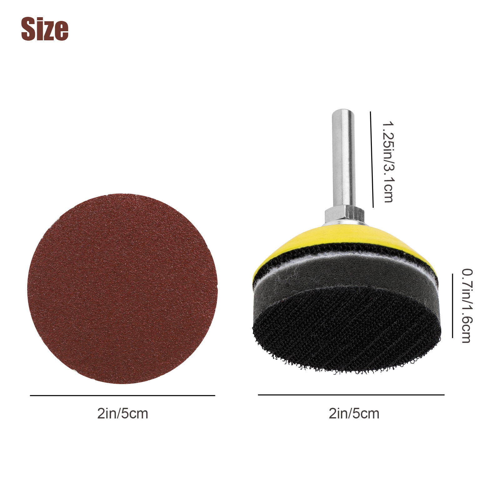 303pcs 2 Inch Sanding Disc Kit, 80-3000 Grit Wet Dry Hook & Loop Sandpaper Pads