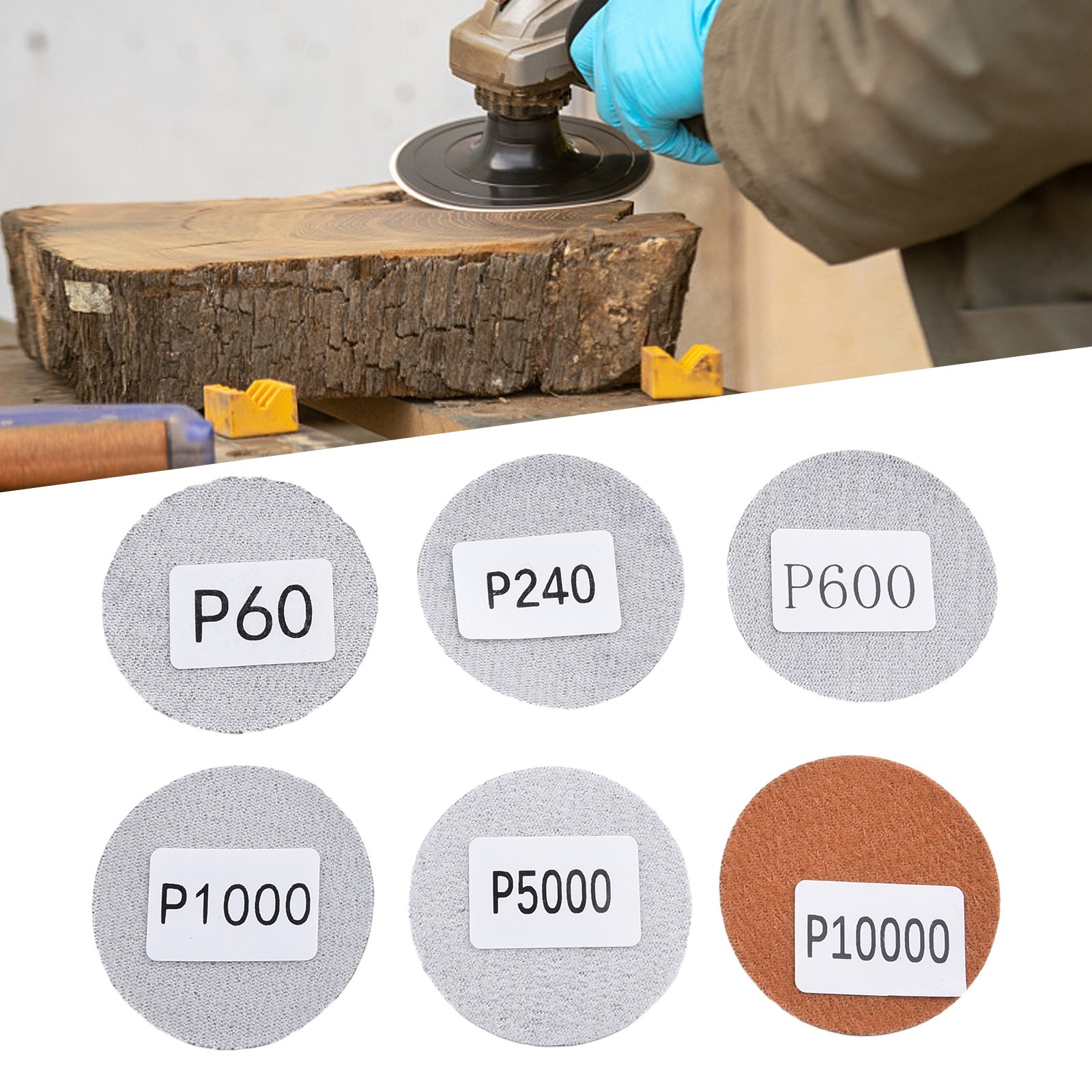 Hot New Sand Paper Waterproof 30PCS Discs for multi colored Silicon carbide