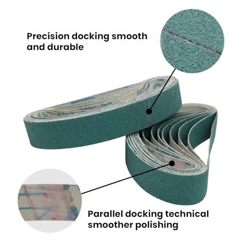 20PCS 3/4″x12″ Sanding Belts 120 Grit – Ceramic & Aluminum Oxide for Knife Sharp