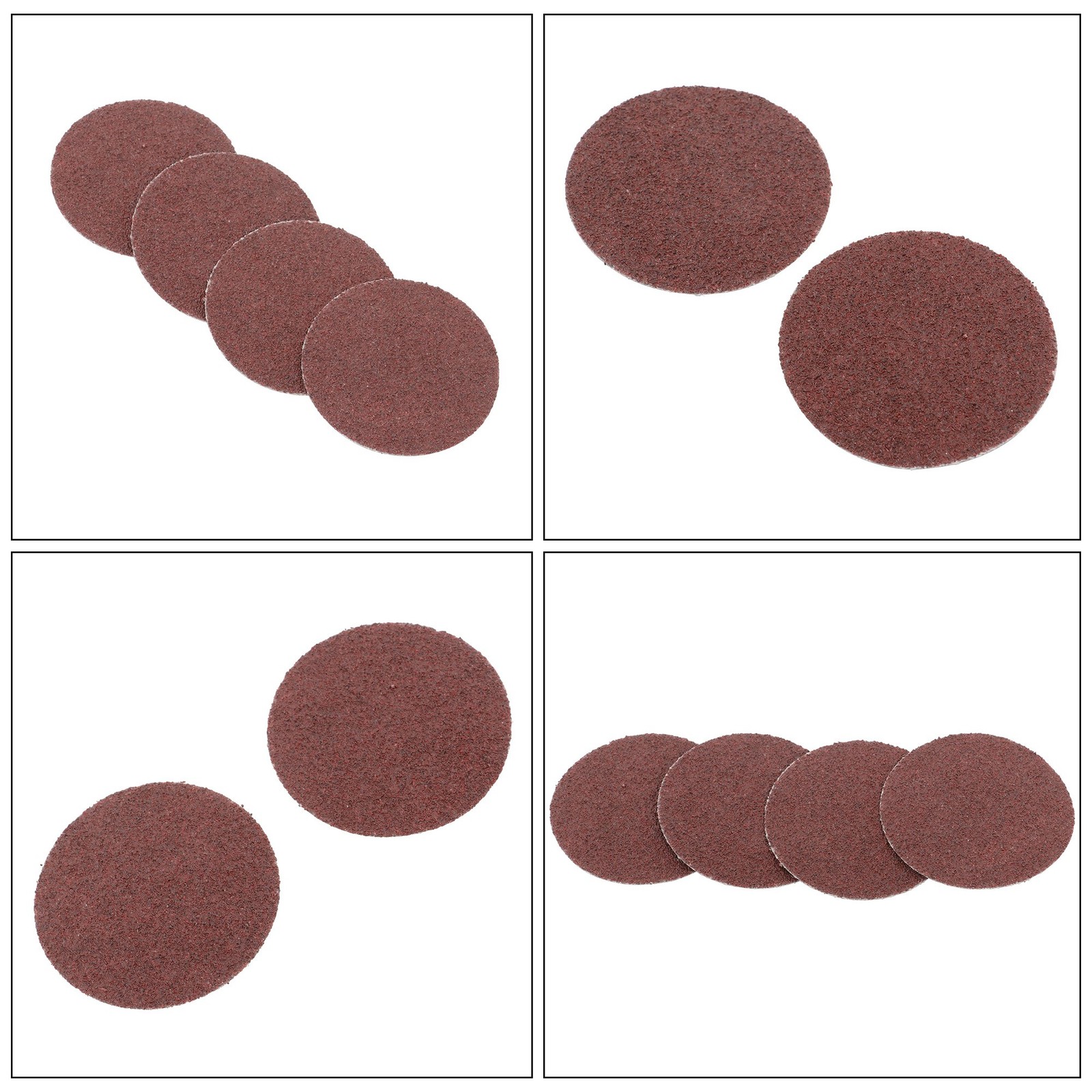150 Pieces 80 Grit Medium Red Torque Sanding Discs for Die Grinder 2 Inch