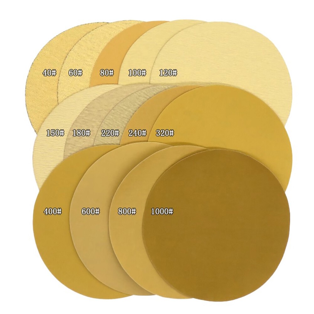 75/125/225mm Self Adhesive Sanding Disc 80-1000 Grit Hook & Loop Sandpaper Pads