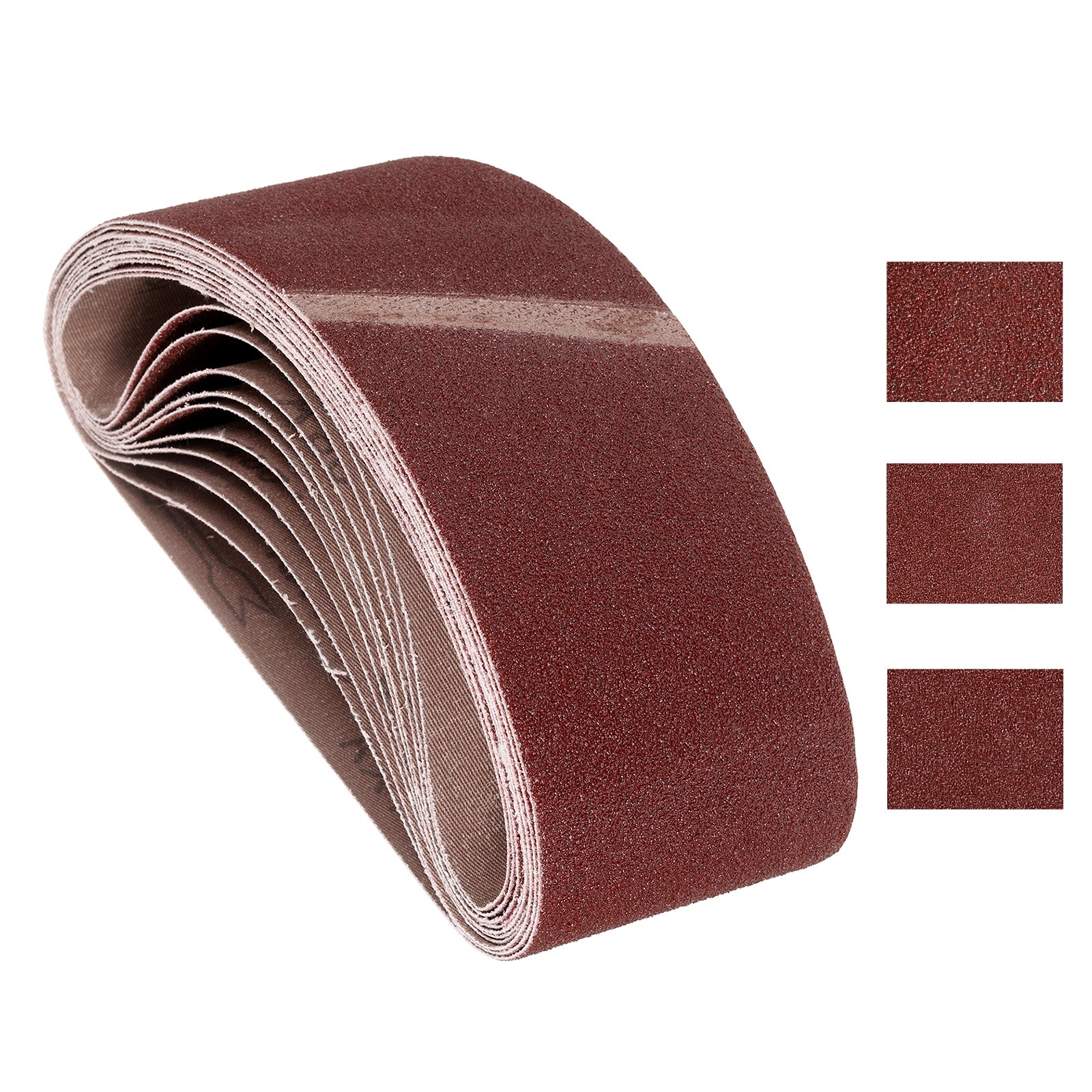 9 Pcs Sanding Belts 3 x 21 Inch 80/120/150 Grit Aluminum Oxide Abrasive