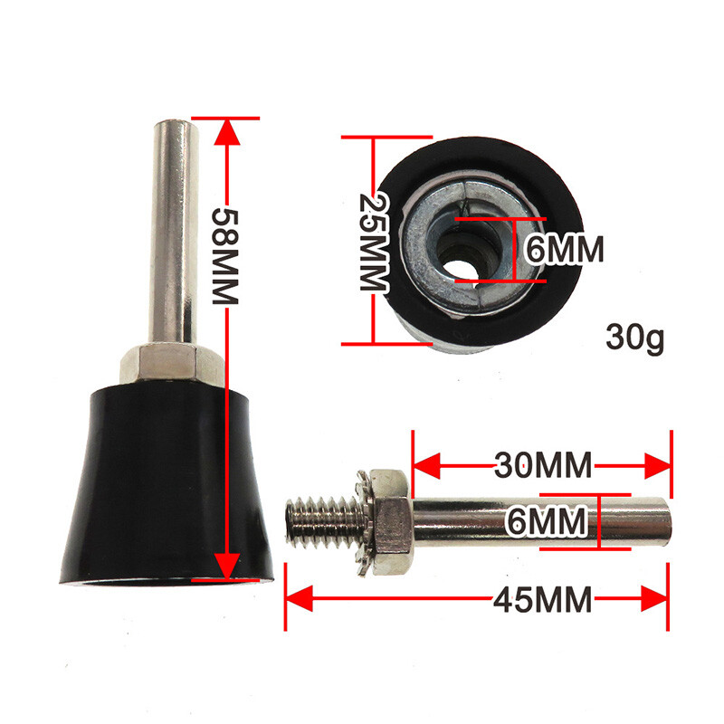 1″ 2″ 3″ 25 50 75mm Sanding Disc Holder Roll & Lock Rotary Pad Holder 1/4″ Shank