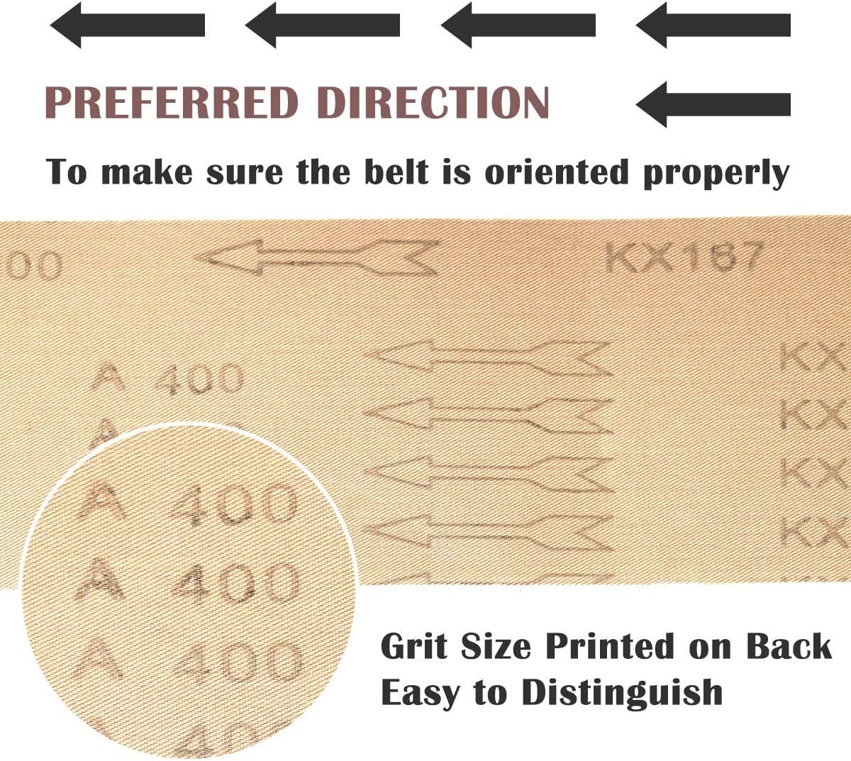 12Pack 1x 42 Inch Aluminum Oxide Sanding Belts 60-400 Grit Belt Sander Sandpaper