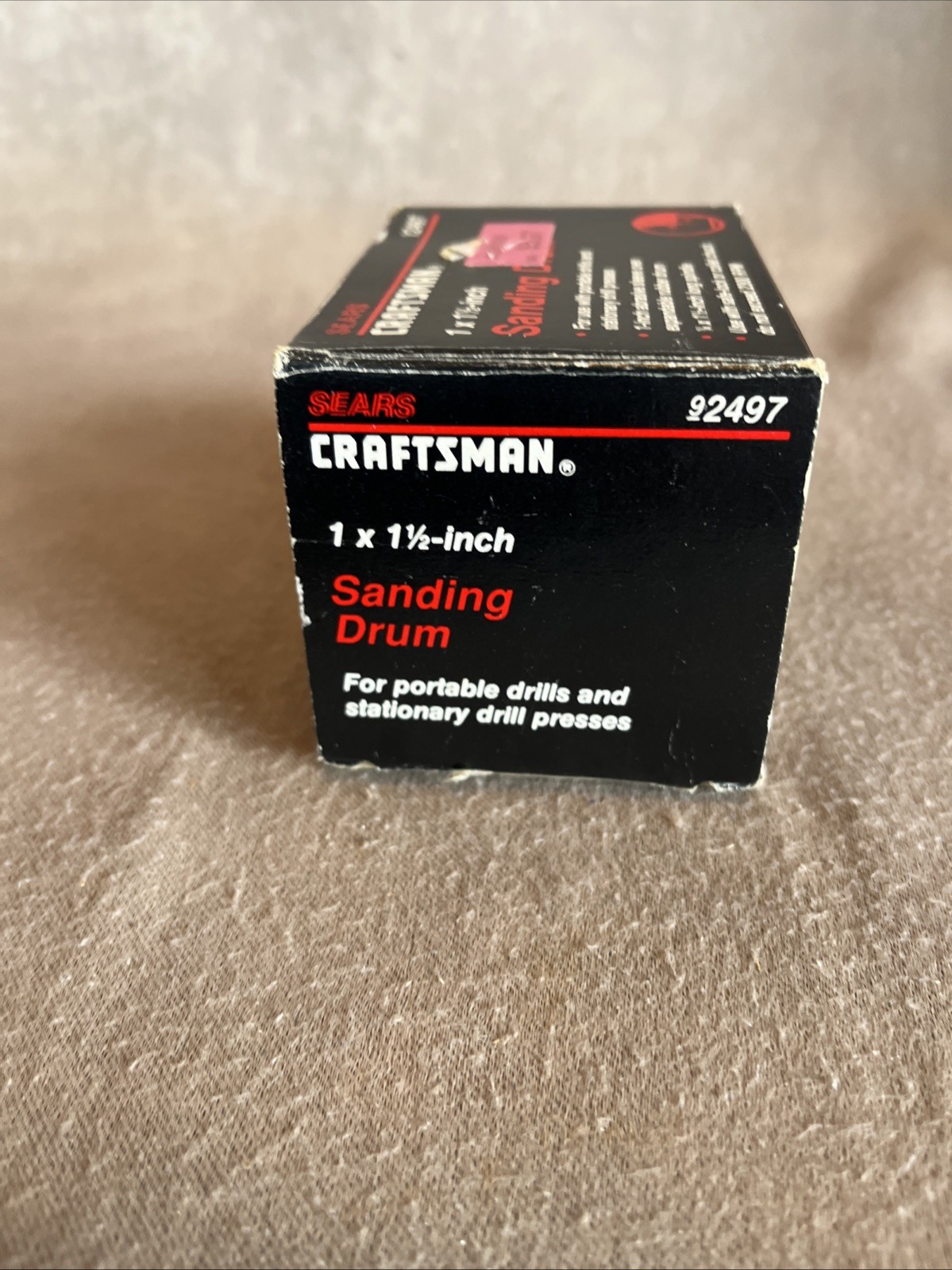 VTG Sears Craftsman 1″x 1-1/2″ Sanding Drum 9-2497 w/ original box & instruction