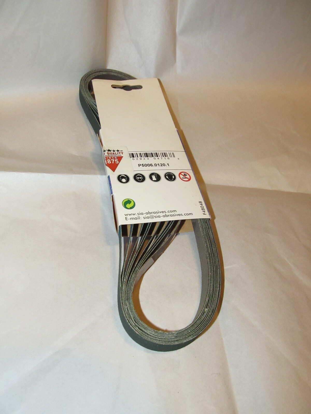 Power line 1/2 inch x 24 inch Sanding Belts, Pack of 10