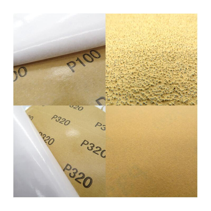 6 Inch 150mm Self Adhesive Sanding Discs Yellow Sandpaper 40 – 800 Grit Polished