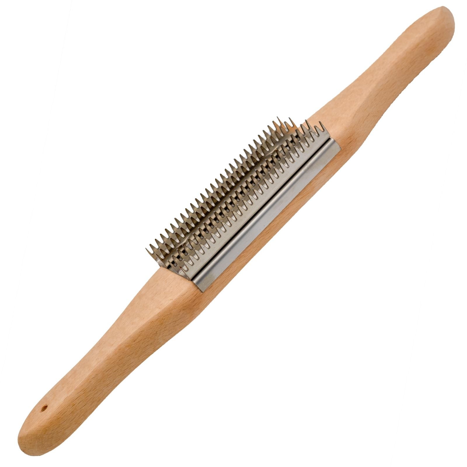Buffer Wheel Rake, Polishing Tool with Stainless Steel Rake Teeth Head and Ha…