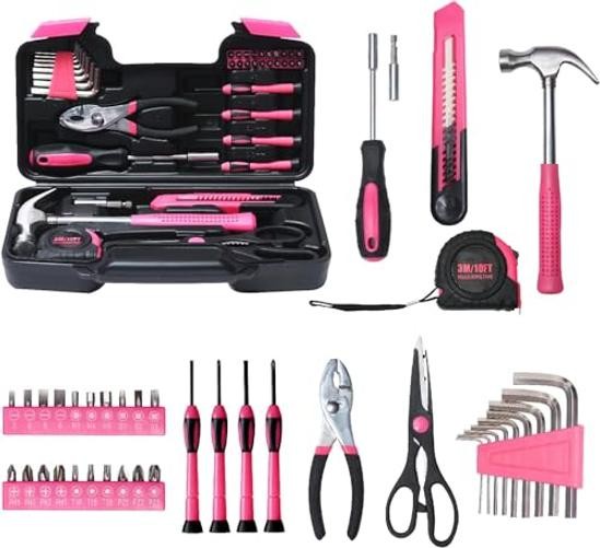 39-Piece Hardware Combination Tool Set, Carbon Steel Manual Toolboxmano para