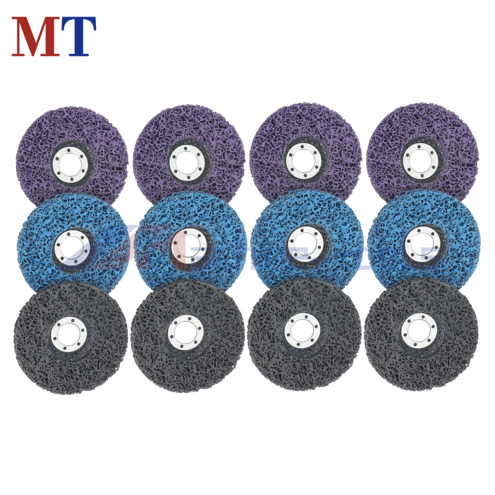 12Pcs 4.5″x7/8″ Strip Discs Wheel Paint Rust Removal Clean For Angle Grinder