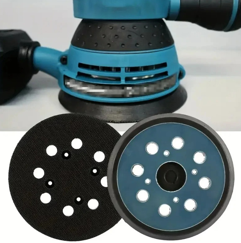 1pc 125mm (5in) Orbital Sander Pad with 8-Hole Hook & Loop Backing – NEW