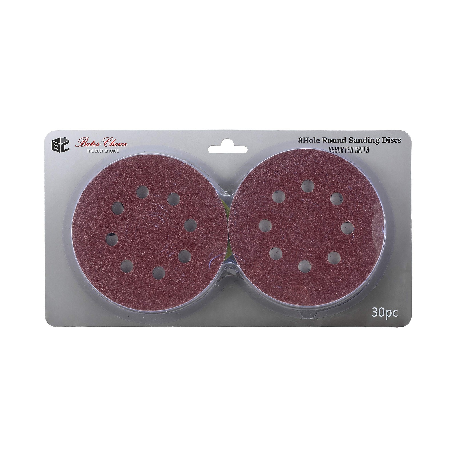 Bates Sanding Discs 5 Inch 8 Hole, 30 Pack, Assorted Grits 40 80 120 220 320 …