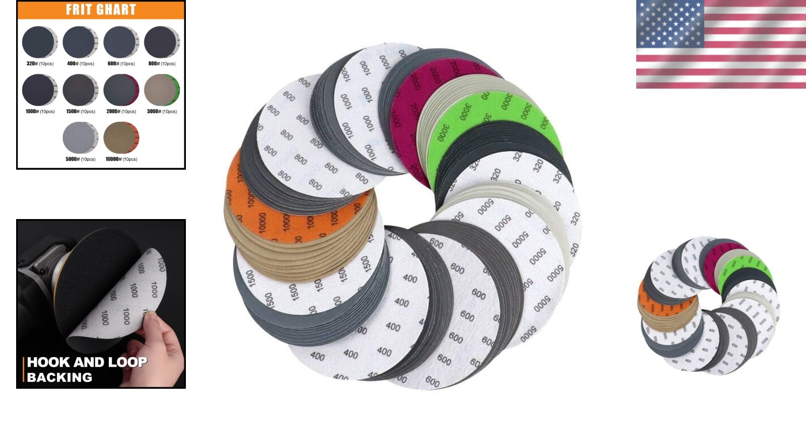 Silicon Carbide Sandpaper 100Pcs | 320-10000 Grit