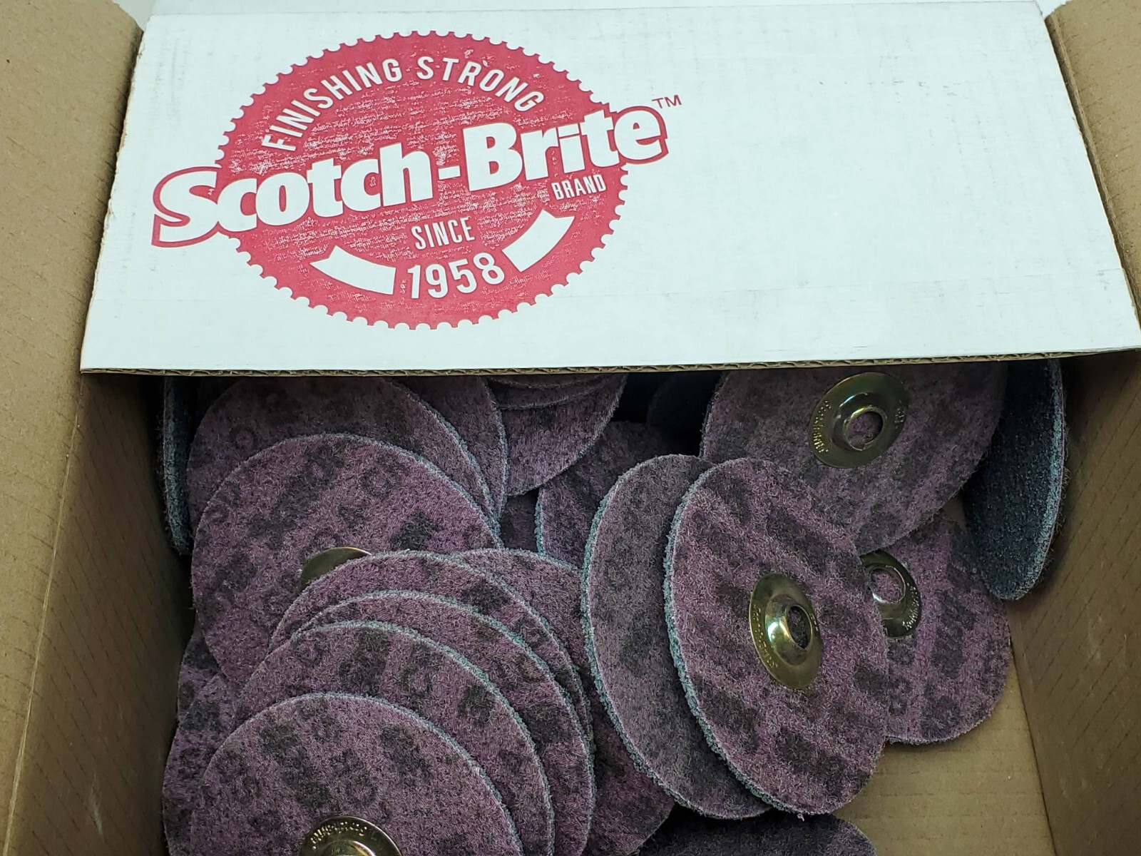 5 PACK 3M Scotch-Brite 60349 4-1/2″ GB-DN Roloc TN Quick Discs Aluminum Oxide HR