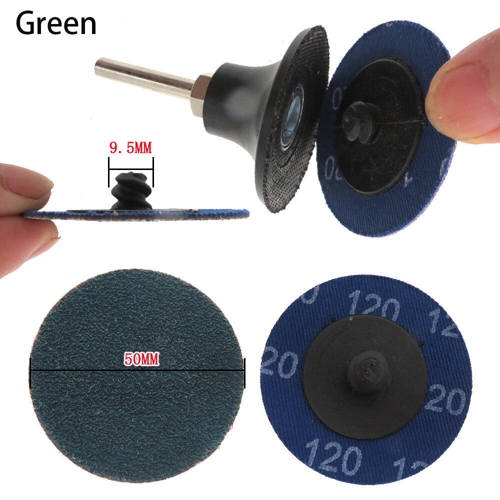 50mm 2″ Medium Type R Quick Change Sanding Discs 36-240 Grit Abrasive Roll Lock