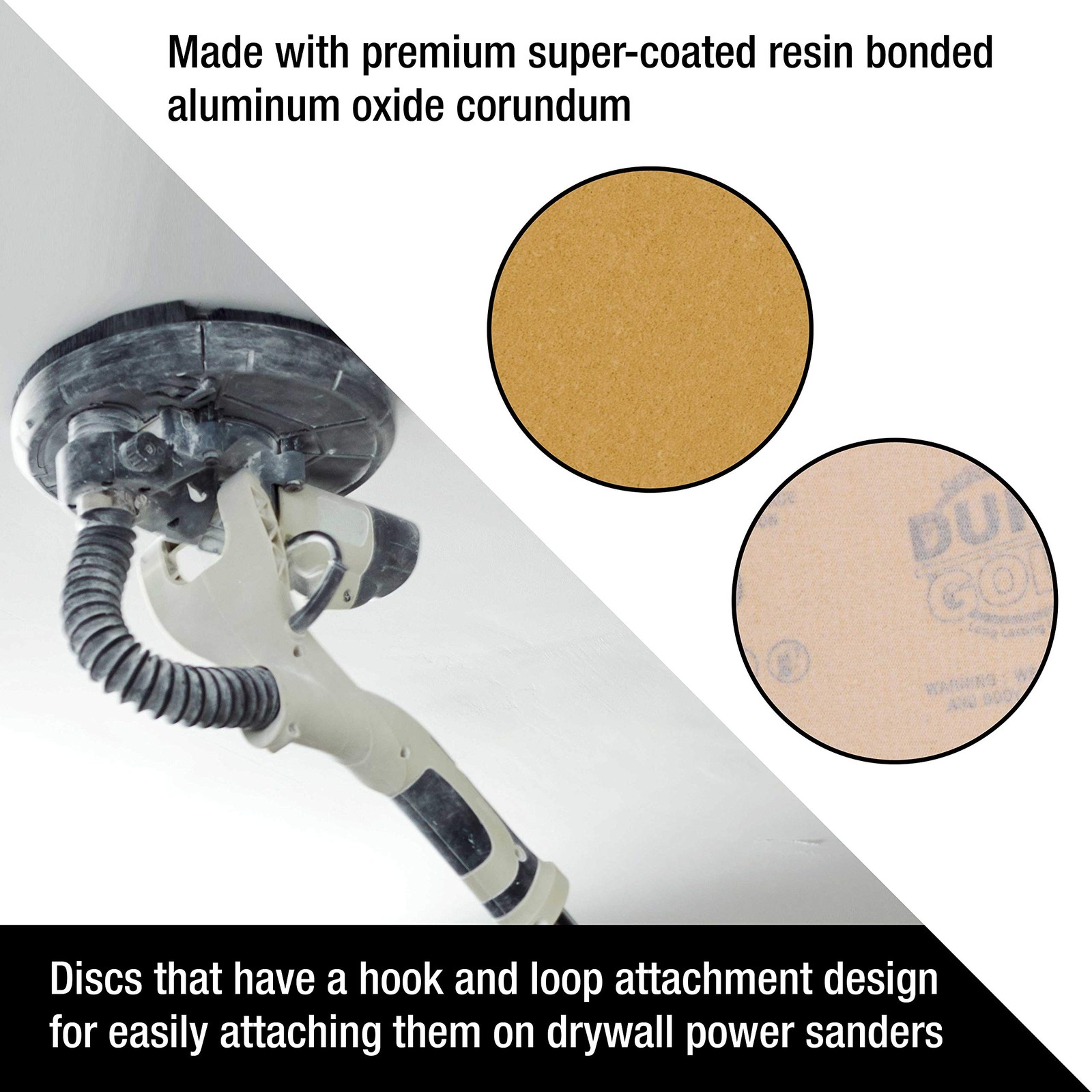 Dura-Gold Premium 9″ Drywall Sanding Discs – 60 Grit (Box of 8) – 60-Grit