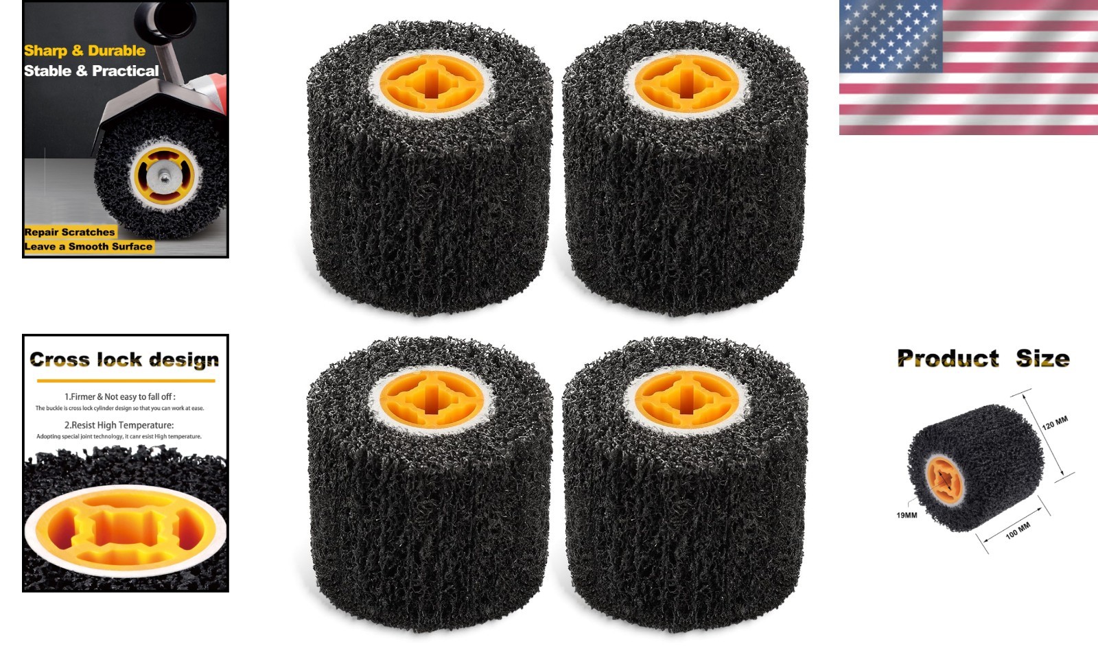 Heavy-Duty Abrasive Drum Paint Rust Remover