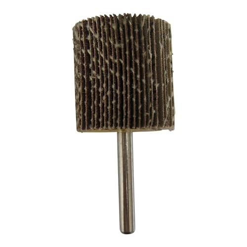 Klutch Flap Wheel, 1-1/2in. x 1-1/2in., 80 Grit, 1/4in. Hex Shank