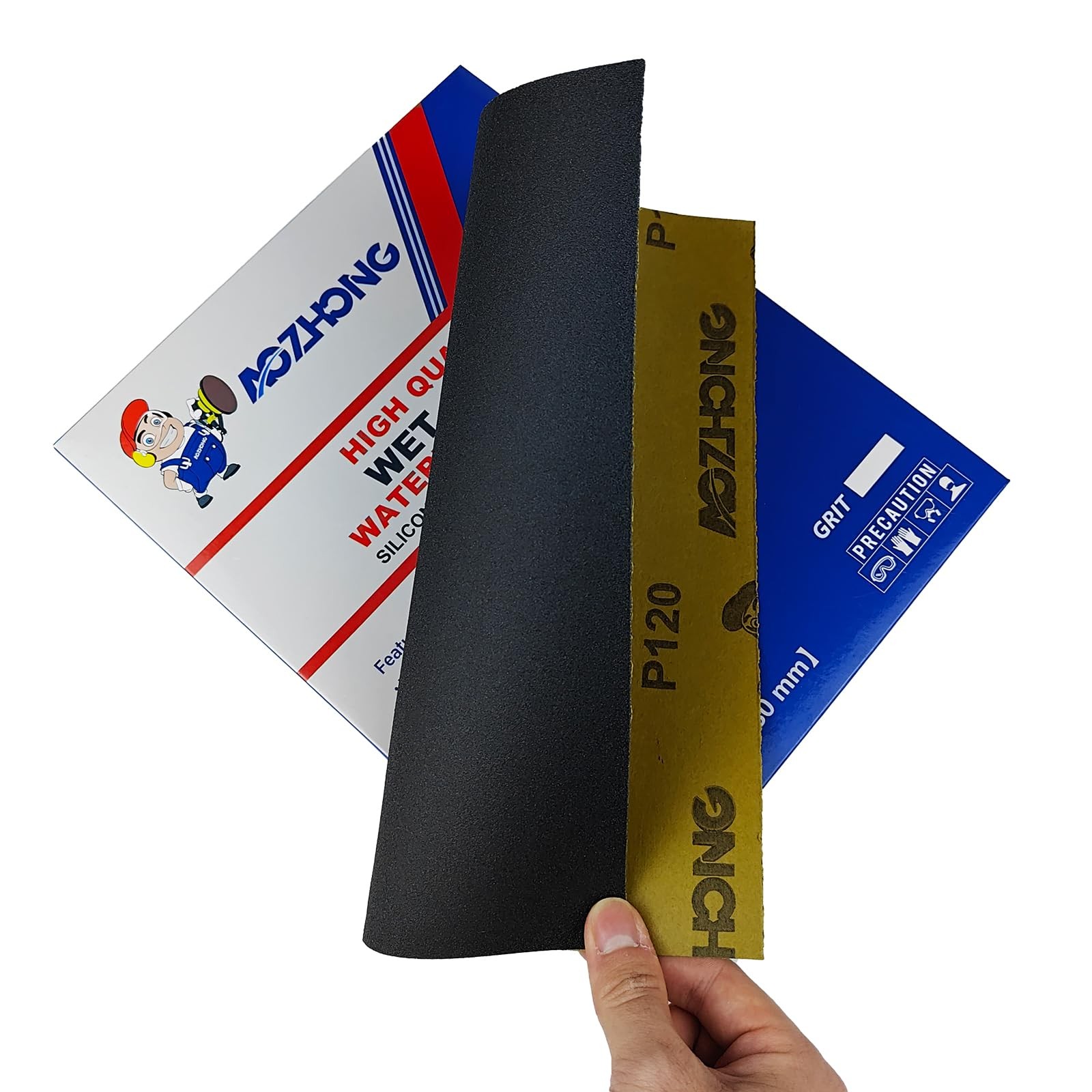25 Pcs 9×11 Inch Wet Dry Sandpaper for Wood Furniture Polishing Automotive