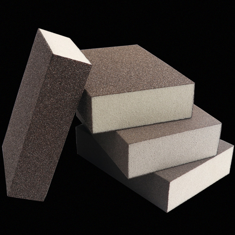 Foam Sponge Sandpaper Sanding Blocks Wet & Dry Square Sanding Block 70*50*25mm