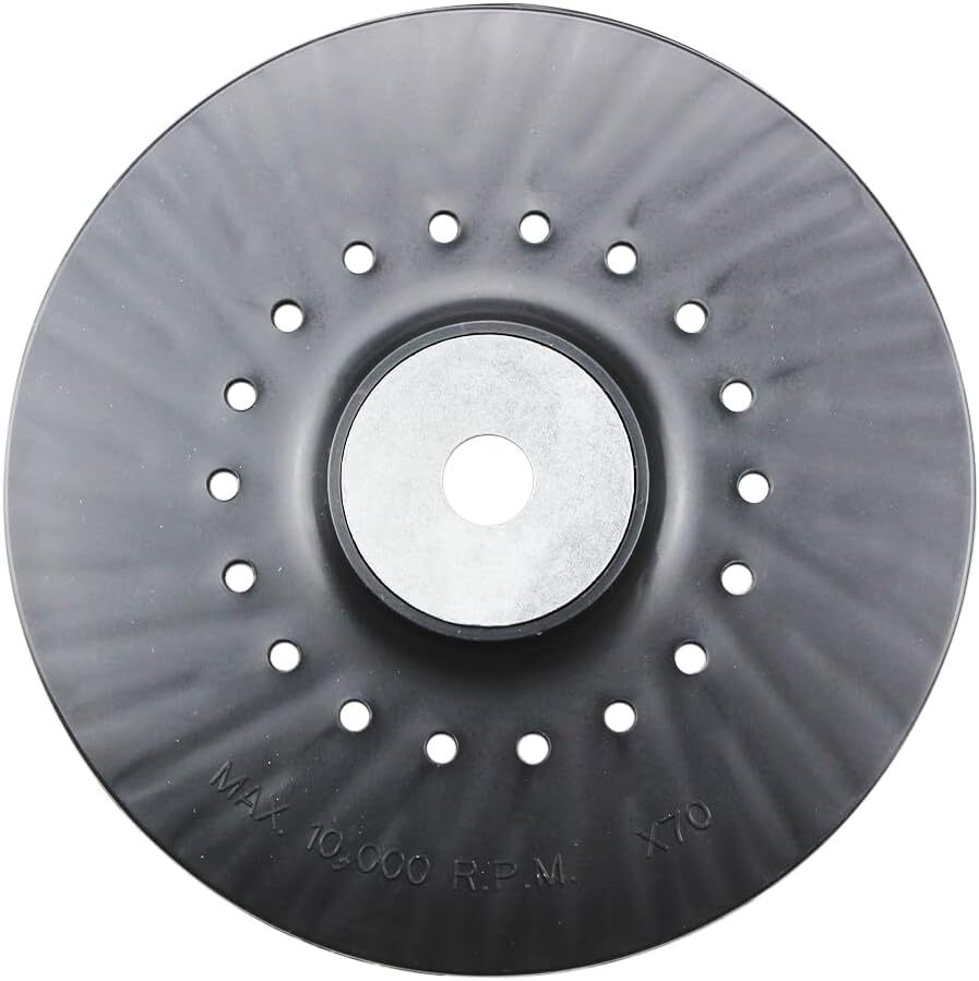 2 Pack – 7″ x 5/8″-11 Resin Fiber Disc Backing Pad w/ Lock Nut for Angle Grinder