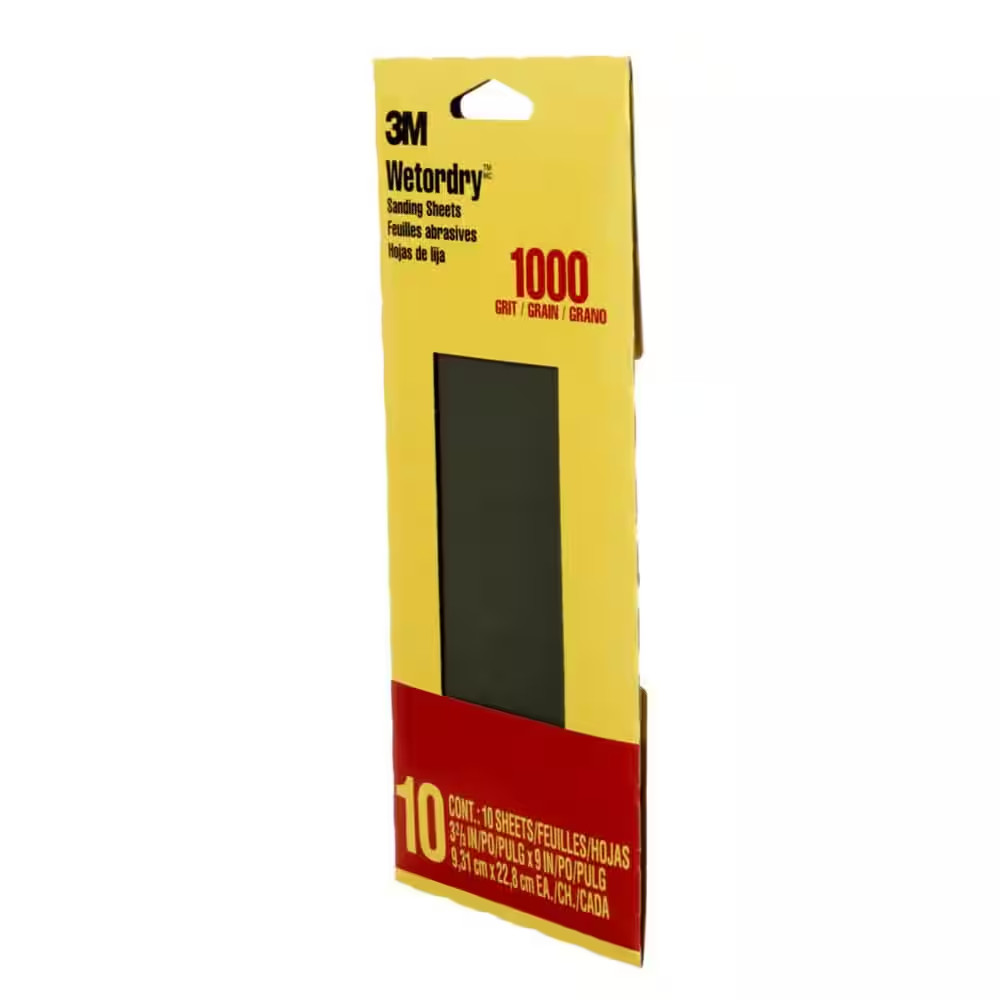 Imperial Wetordry 3.7 In. X 9 In. Ultra Fine 1000-Grit Sheet Sandpaper (10-Pack)